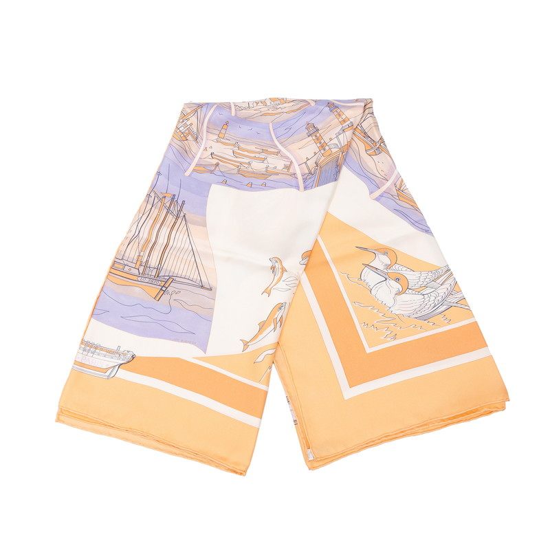 エルメス カレ90 COMPAGNONS DE MER シルク スカーフ