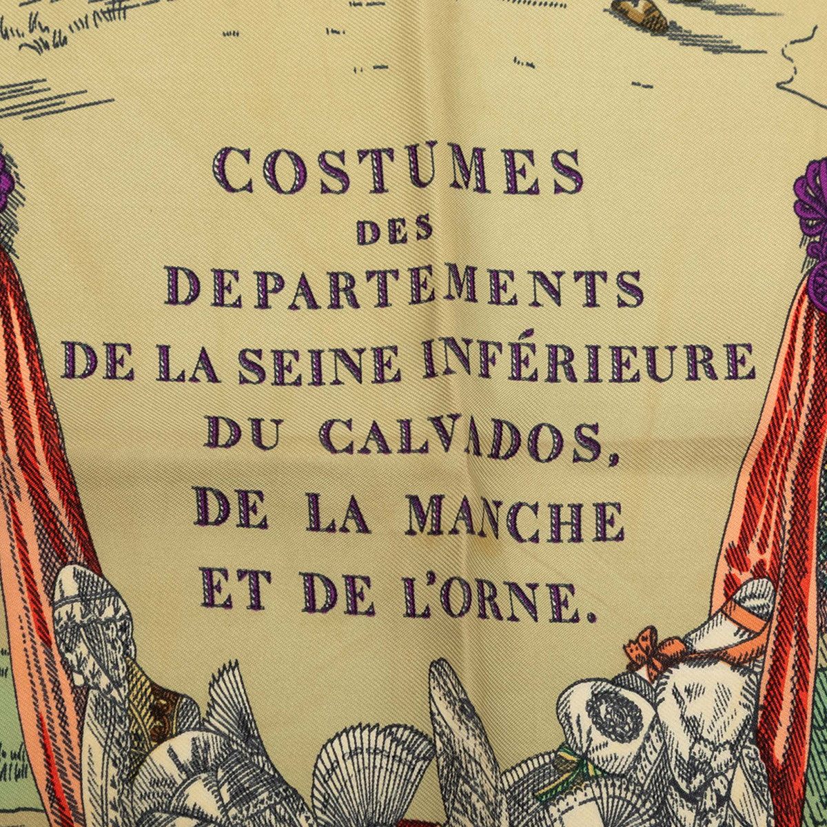 エルメス カレ90 COSTUMES DES DEPARTEMENTS シルクスカーフ