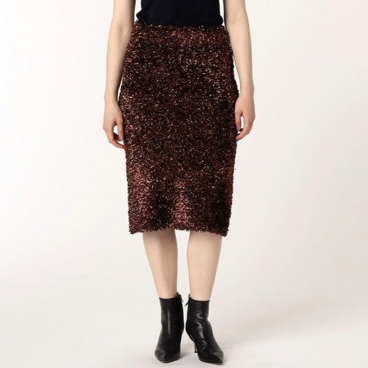 ドリスヴァンノッテン TEMPLE 9725 W.K.SKIRT バージンウール メタルファイバー ポリアミド スカート