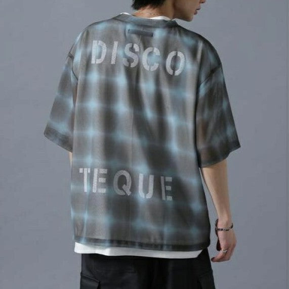 Danke Schon OMBRE CHECK MESH Tシャツ