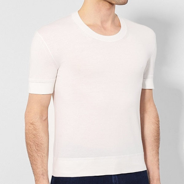 トムフォード クルーネックコットンニットTシャツ