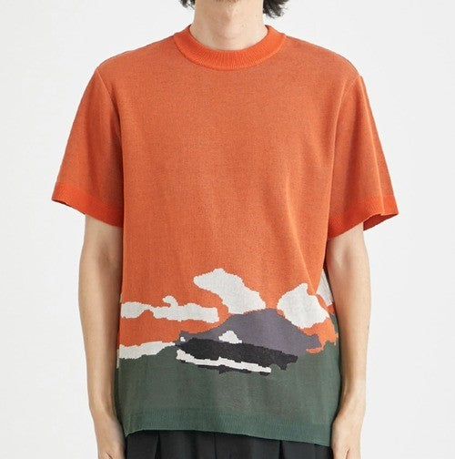 コウタグシケン Kiyomizu Dera Tee コットン半袖ニット