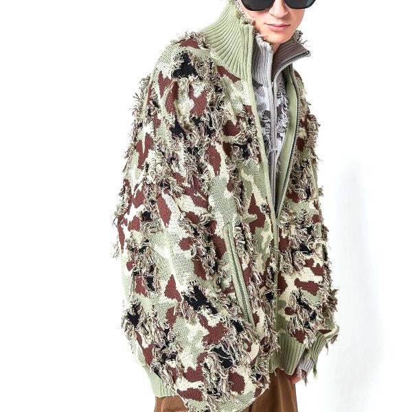 ダンケシェーン CAMO KNIT DRIVERS ジャケット