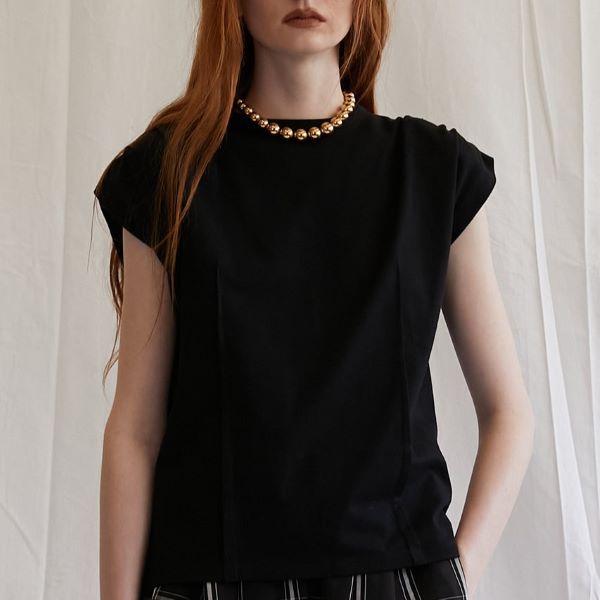 プランクプロジェクト Power Shoulder T-Shirt コットンTシャツ