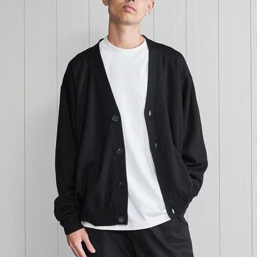 エイチビューティーアンドユース SOLID WOOL V NECK CARDIGAN ウールカーディガン