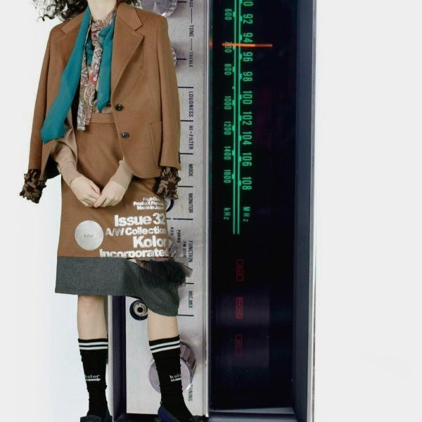 カラー ウールカシミヤドッキングジャケット