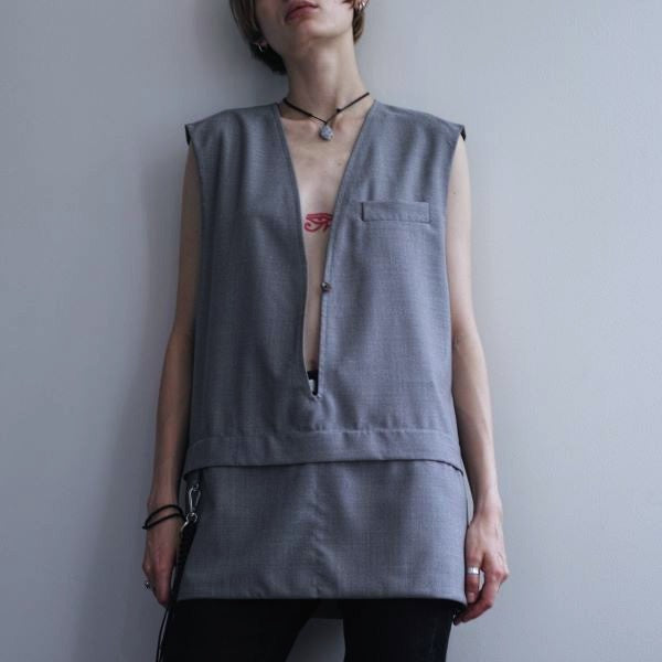 フォトコピュー VAREUSE NATHALIE トロピカルウール ベスト