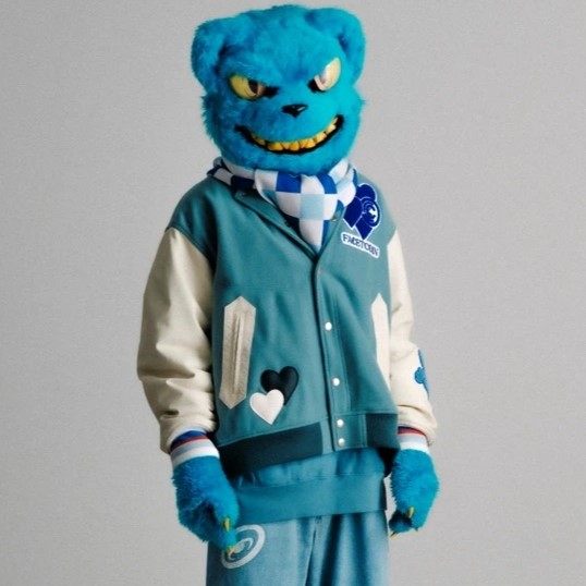 ファセッタズム×コインパーキングデリバリー×ロイヤルフラッシュ LOVE PATCH STADIUM JACKET ウール 牛革 スタジアムジャケット 限定