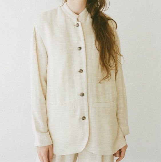 クラネ LINEN STAND BOX VEST リネンベスト
