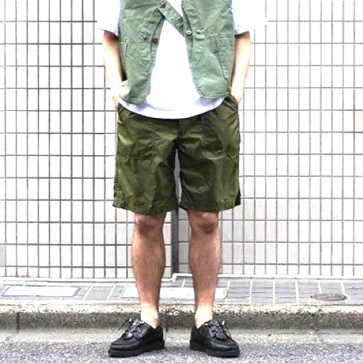 エンジニアードガーメンツ Fatigue Short ナイロンマイクロリップストップ ショーツ