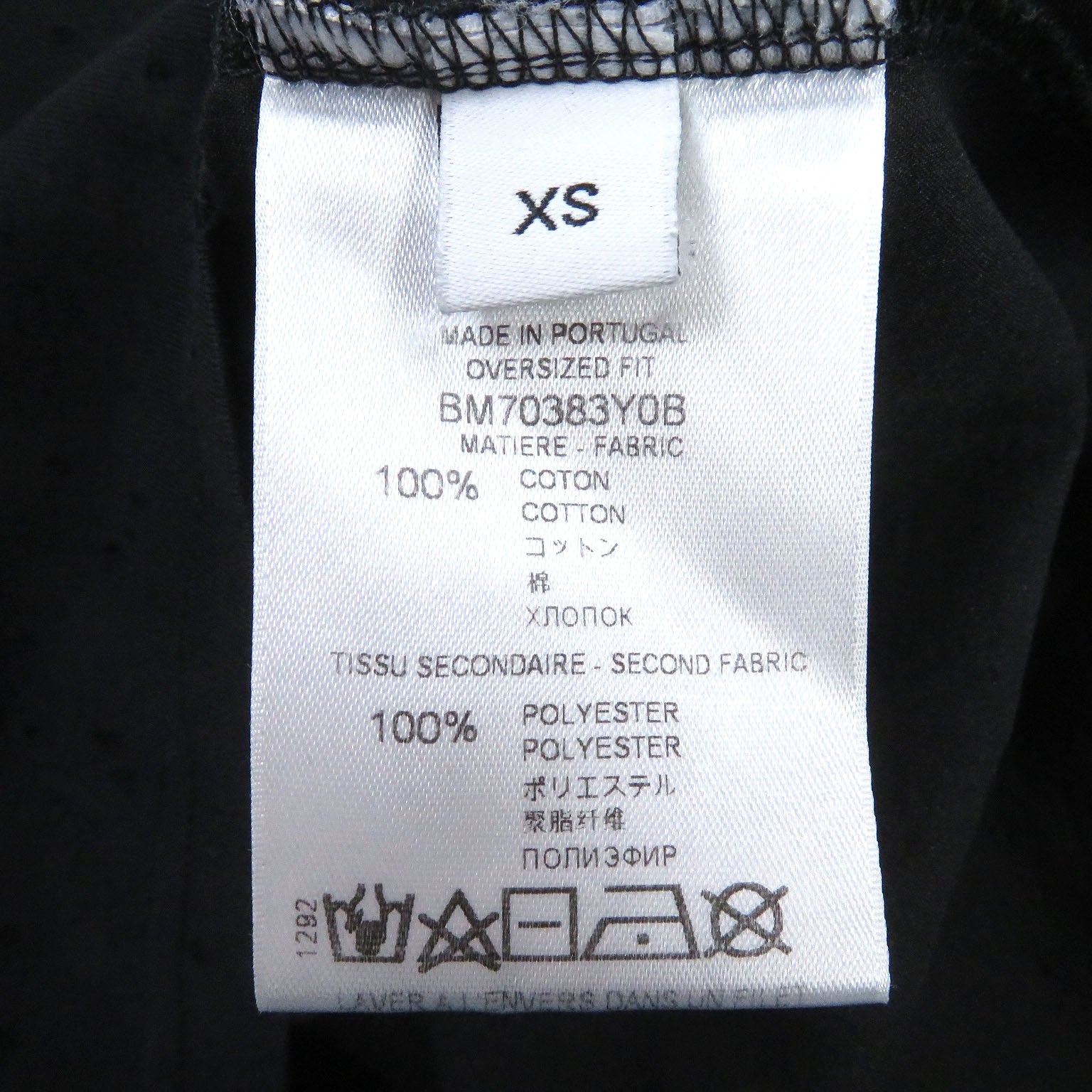 ジバンシィ コットン Tシャツ ブラック XS