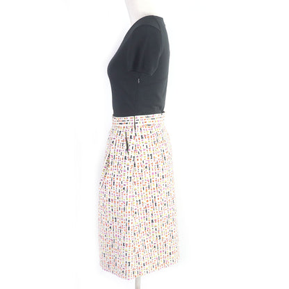 PAULE KA ニット ジャカード 半袖 ドレス