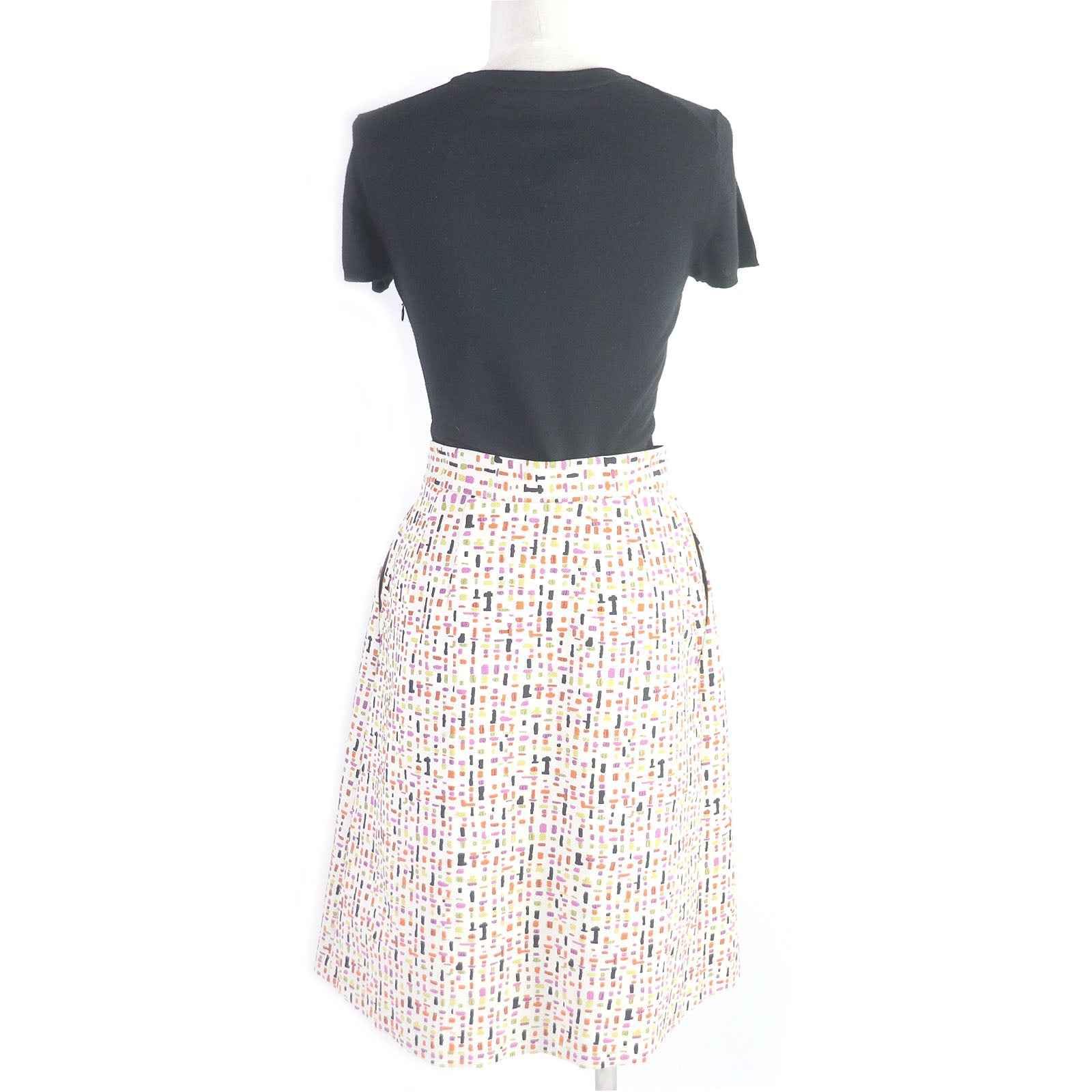 PAULE KA ニット ジャカード 半袖 ドレス