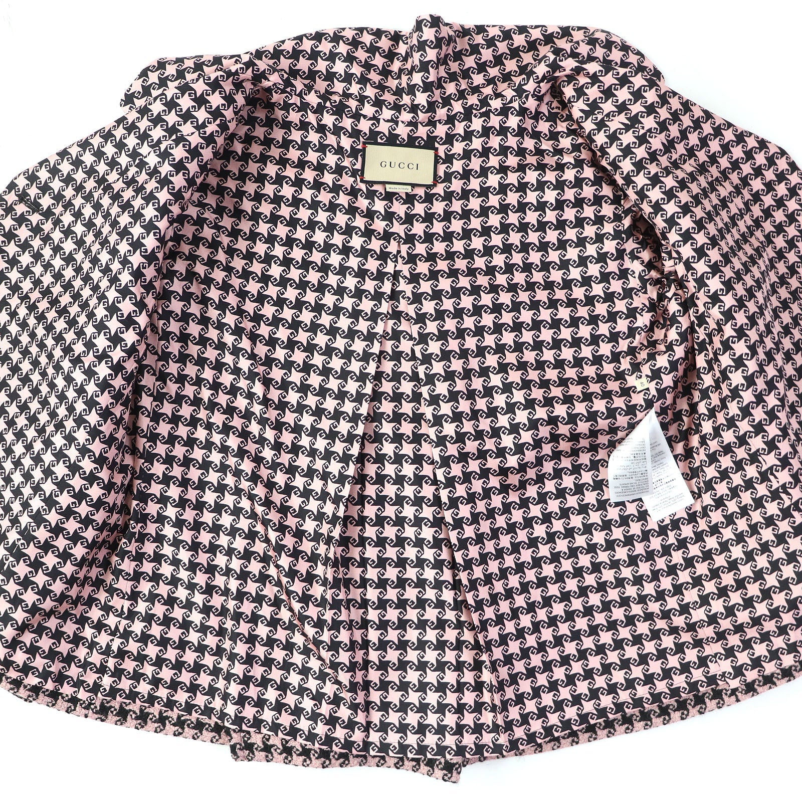 グッチ 千鳥格 ウールブレンド ジャケット