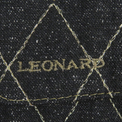 LEONARD シルク キルティング デニム ジャケット レディース