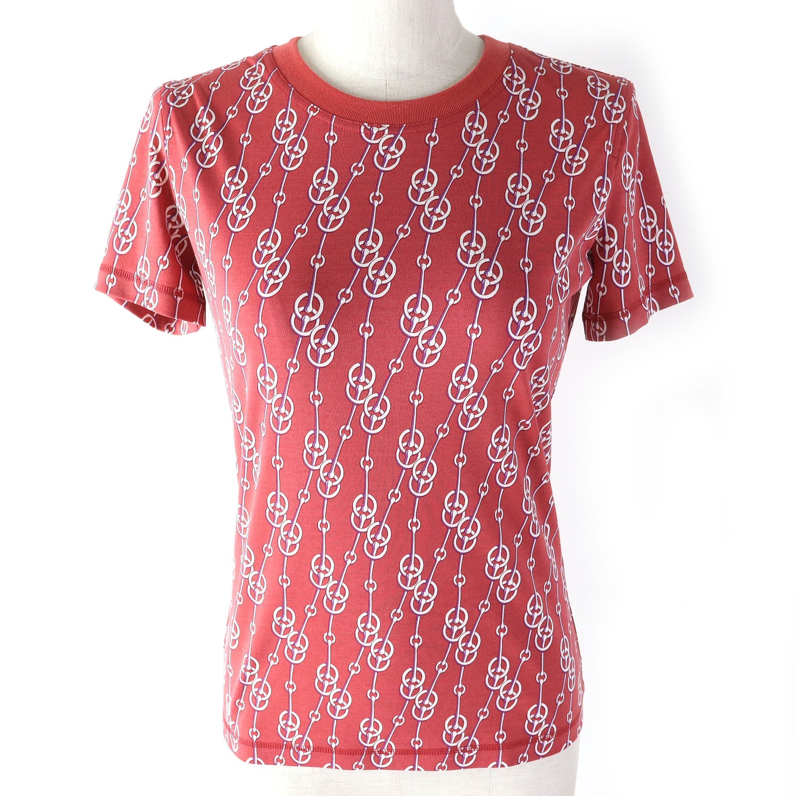 エルメス コットン パターン 半袖 Tシャツ レディース