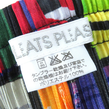 PLEATS PLEASE パッチワーク プリント クロップド パンツ