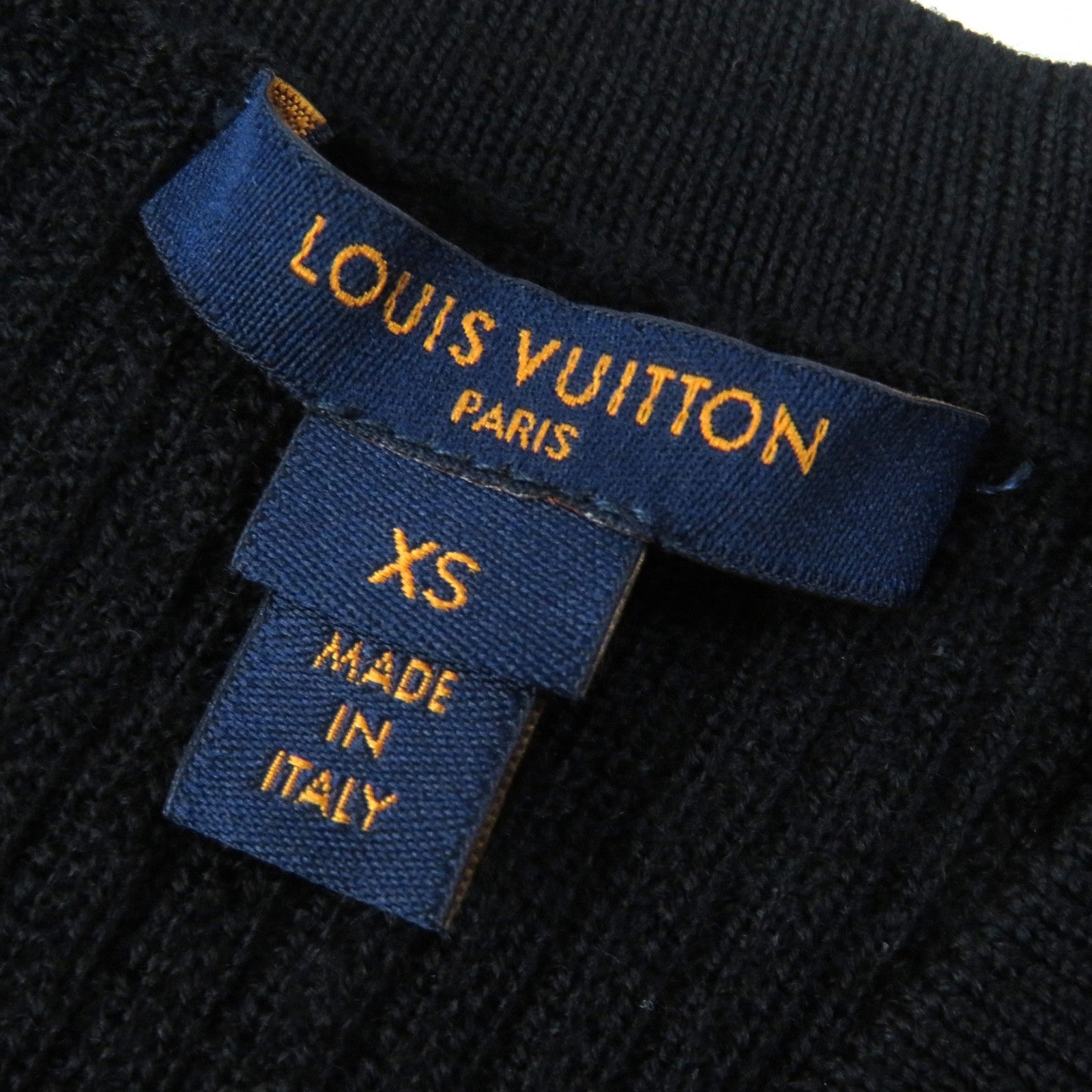 ルイヴィトン ウール ナイロン ノースリーブ ニット ドレス XS