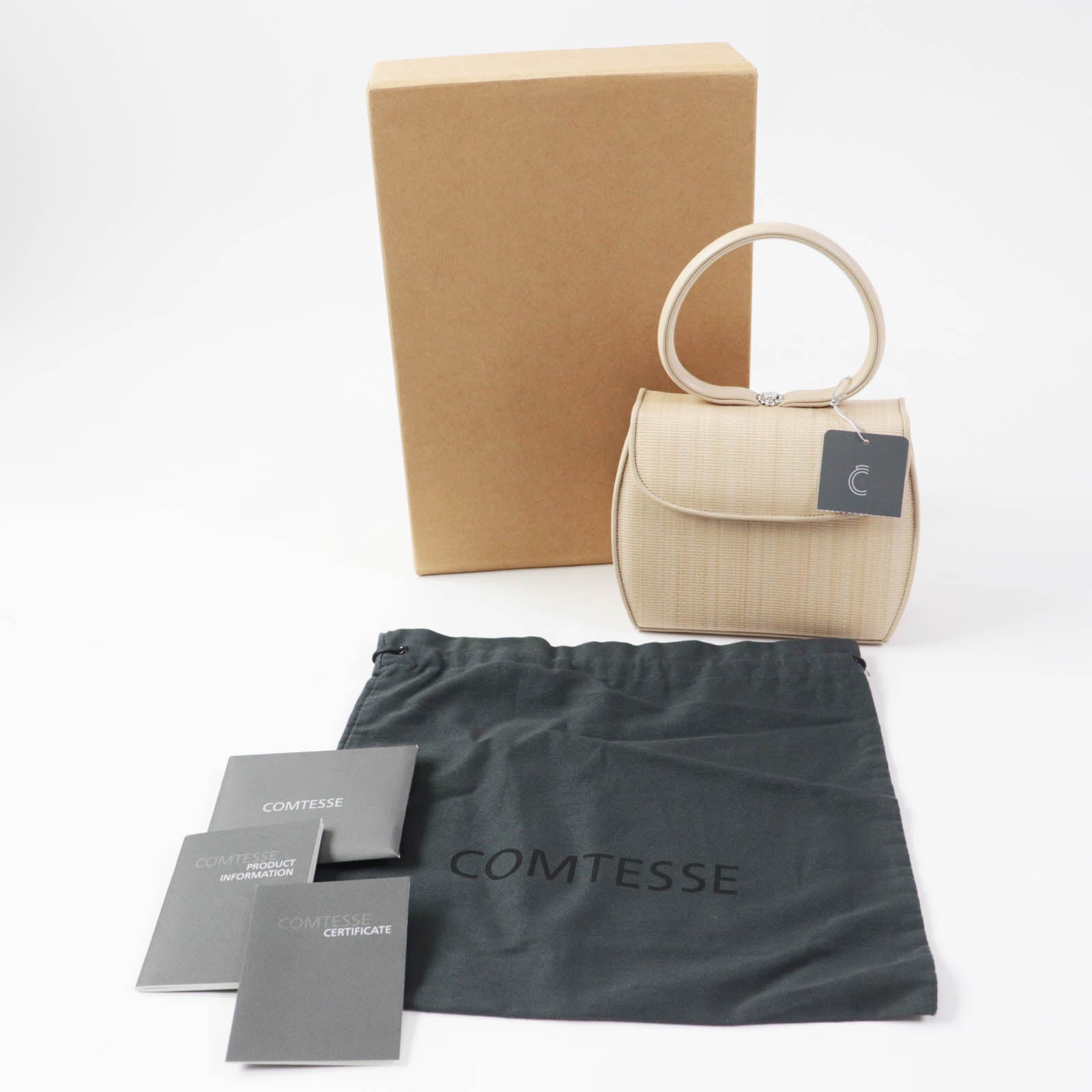 COMTESSE 7166 ホースヘア レザー ハンドバッグ