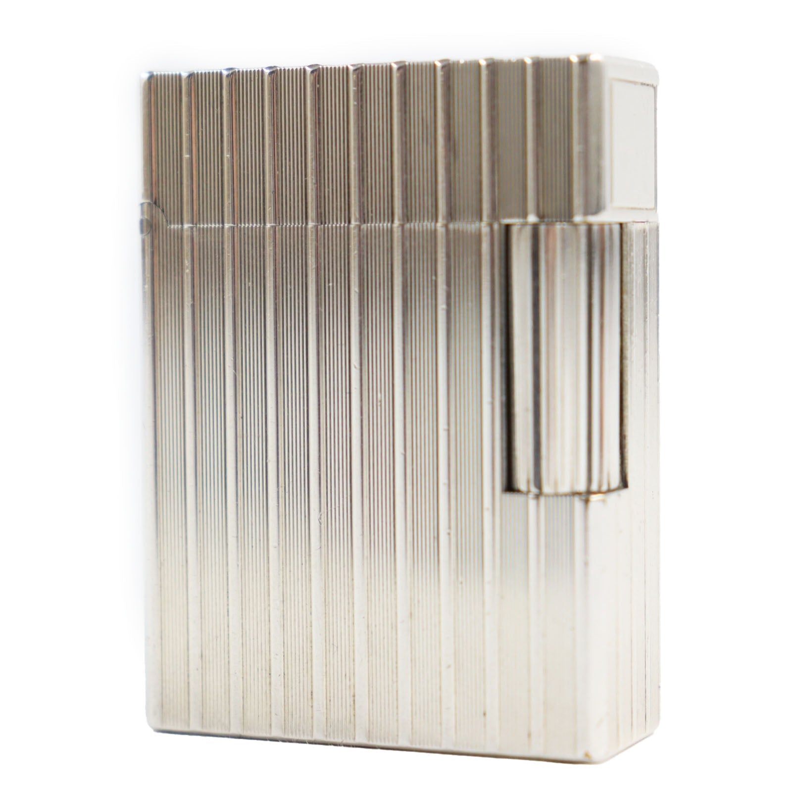 デュポン ストライプ パターン シルバー ライター