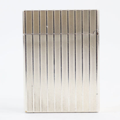 デュポン ストライプ パターン シルバー ライター