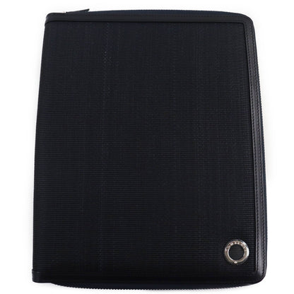 ホースヘア レザー ノートブック カバー ブラック