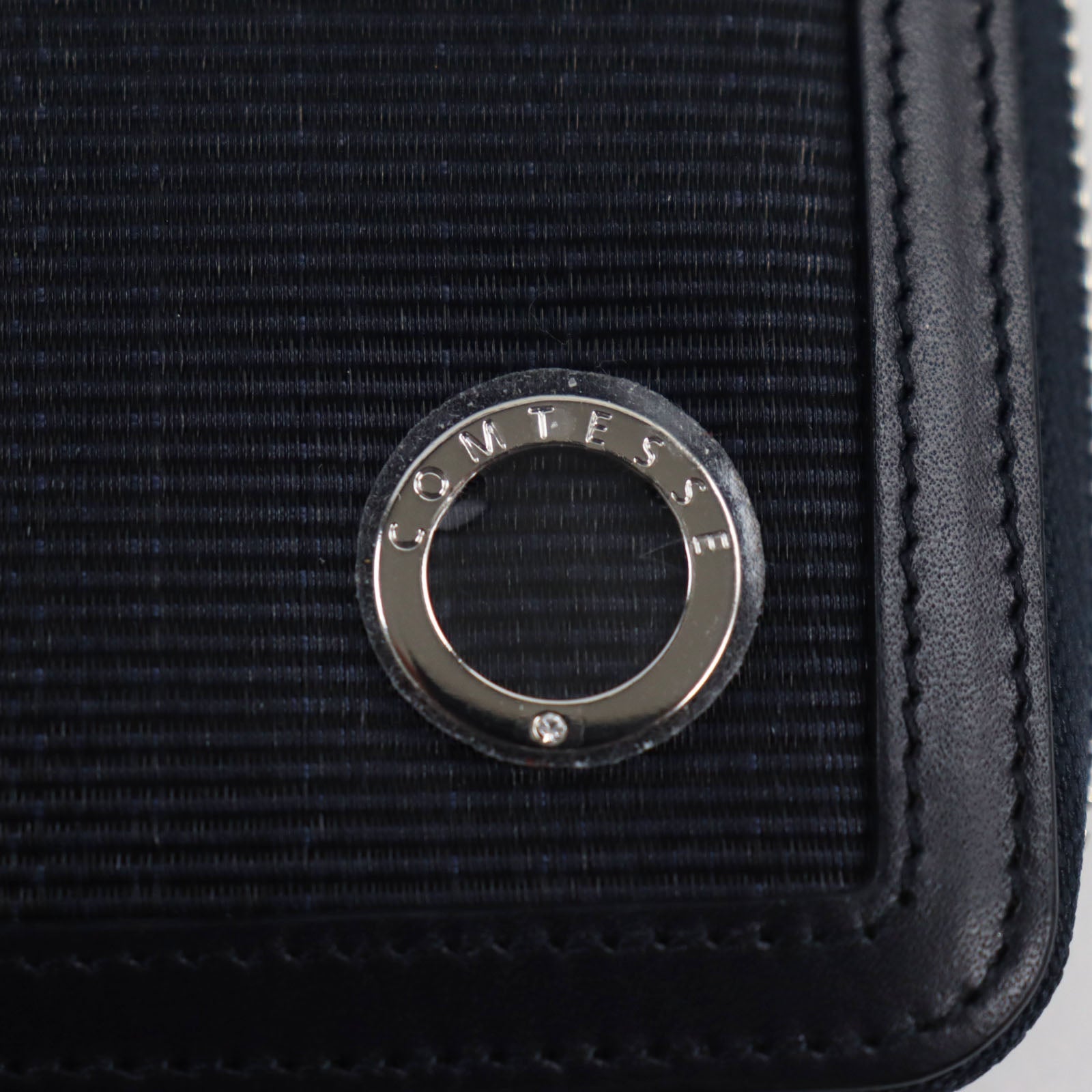 ホースヘア レザー ノートブック カバー ブラック