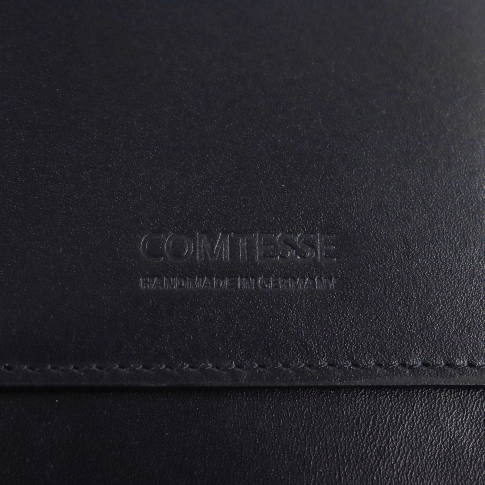 ホースヘア レザー ノートブック カバー ブラック