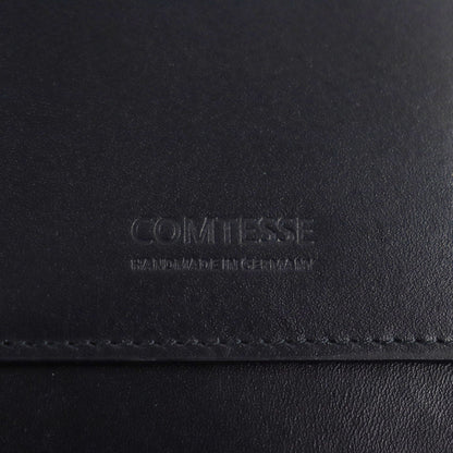 ホースヘア レザー ノートブック カバー ブラック