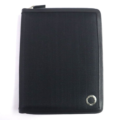 ホースヘア レザー ノートブック カバー ネイビー