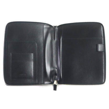 ホースヘア レザー ノートブック カバー ネイビー