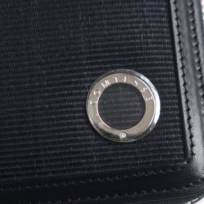 ホースヘア レザー ノートブック カバー ネイビー