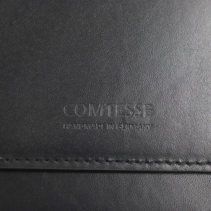 ホースヘア レザー ノートブック カバー ネイビー