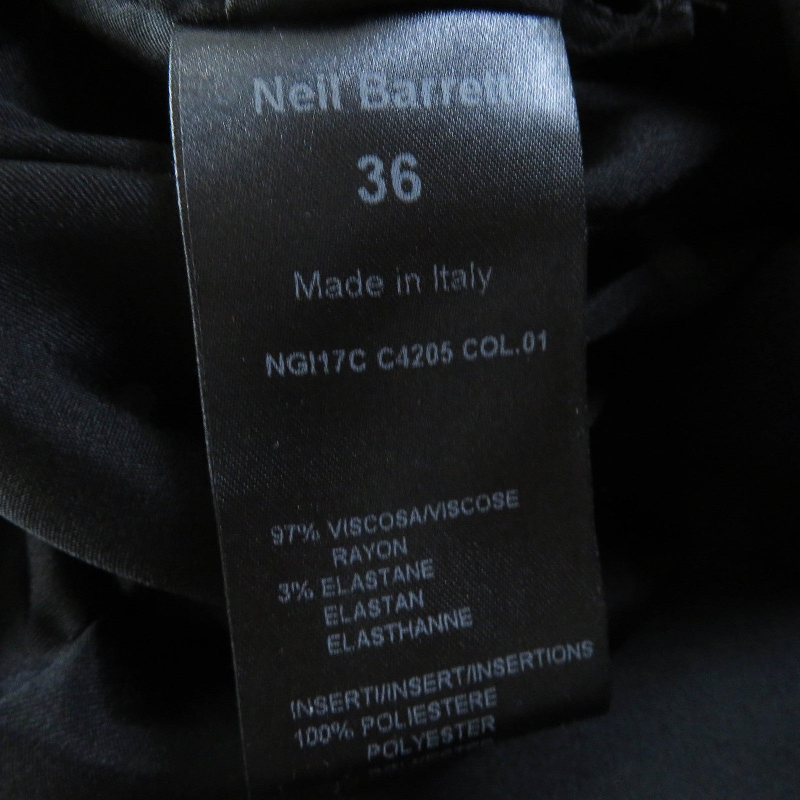 NEIL BARRETT ノーカラー シングル ジャケット レディース