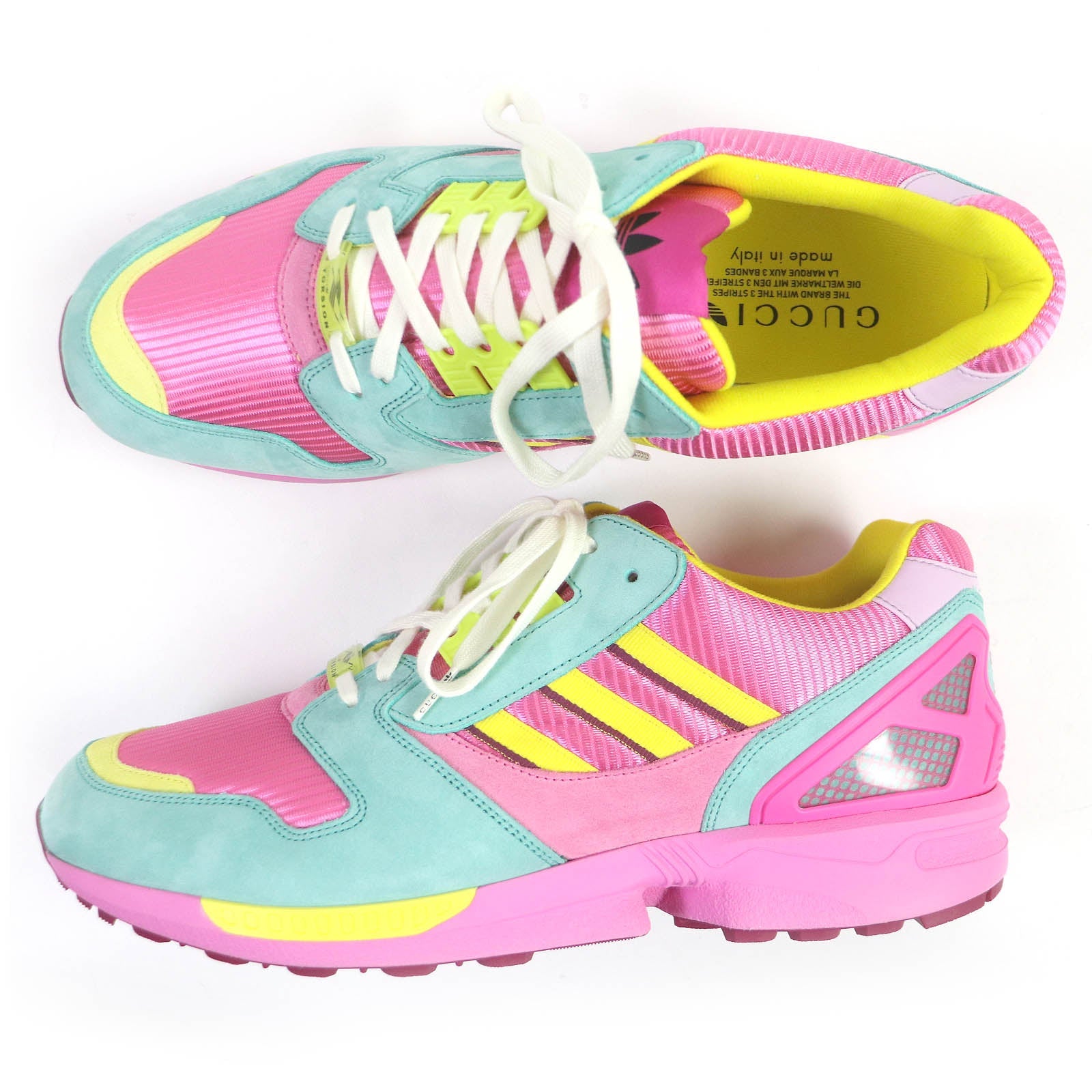 アディダス グッチ ZX8000 トーション スニーカー ピンク