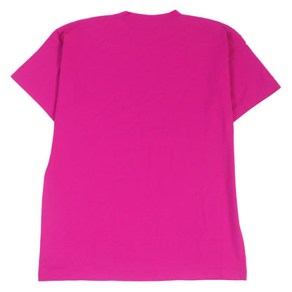 バレンシアガ ロゴ クルーネック Tシャツ ピンク S