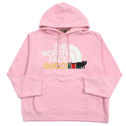 グッチ ザ ノース フェイス ロゴ プルオーバー ピンク M