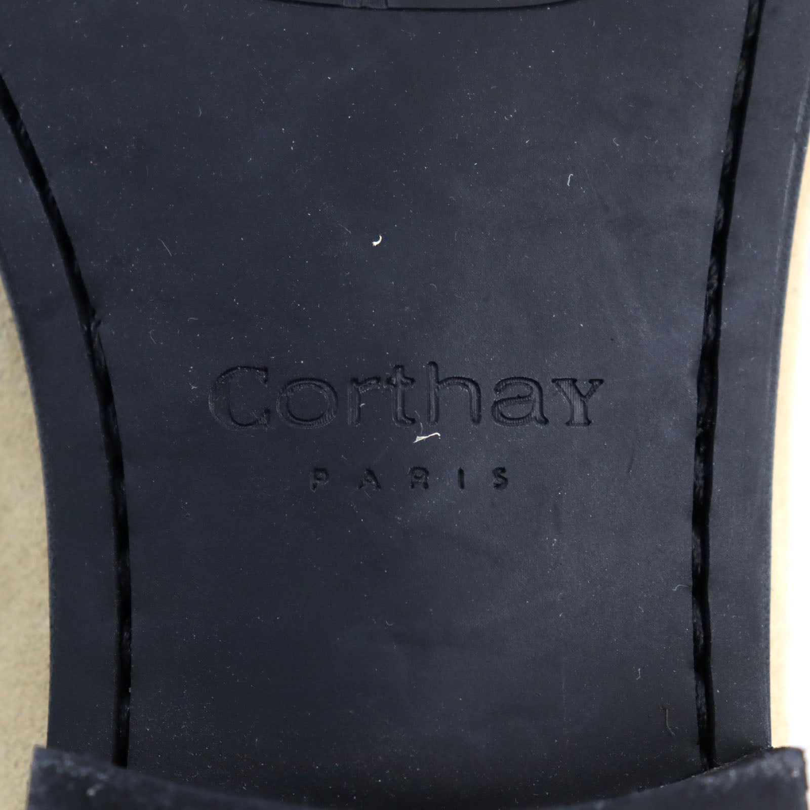 CORTHAY スクエア トゥ モカシン ローファー ベージュ 6.5