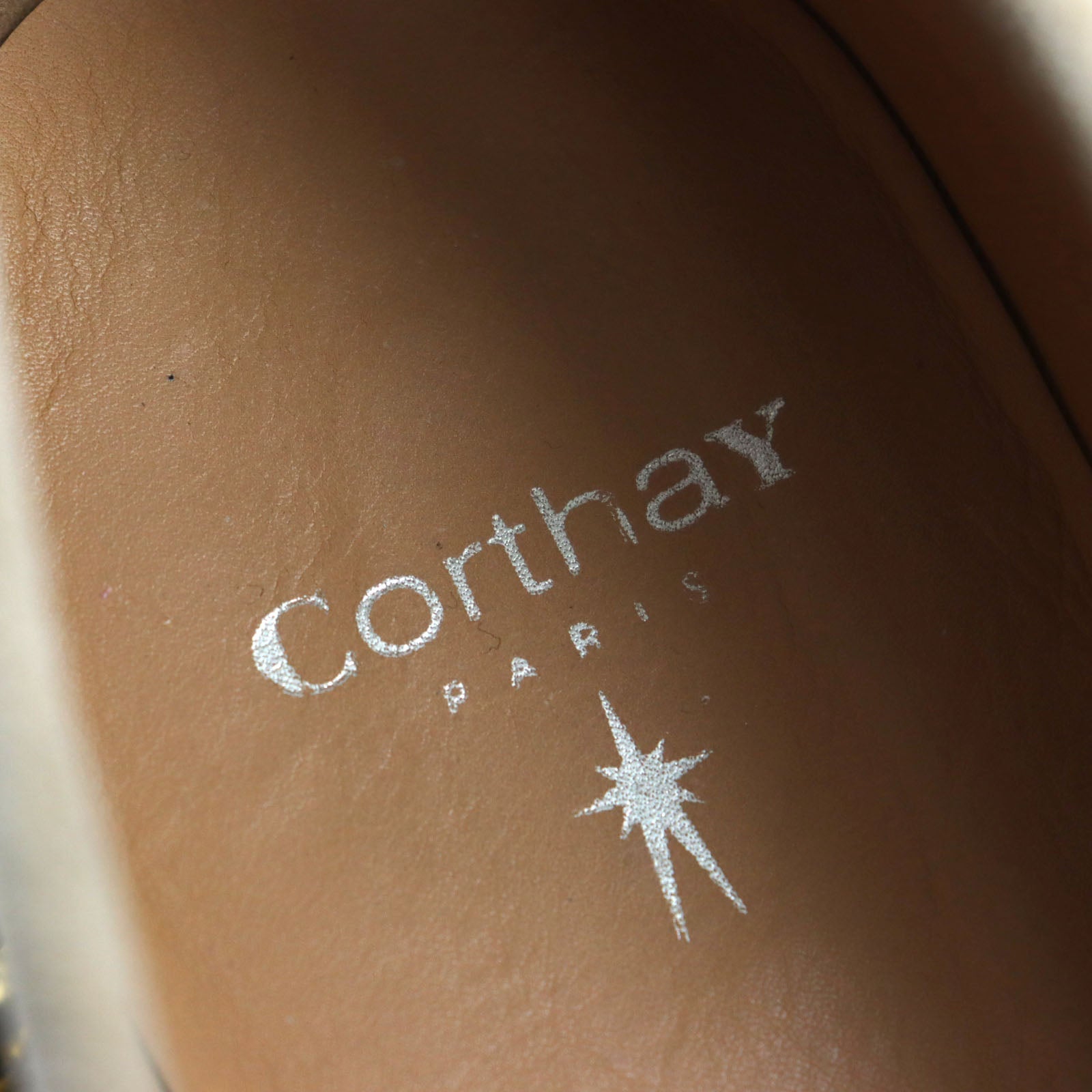 CORTHAY スクエア トゥ モカシン ローファー ベージュ 6.5