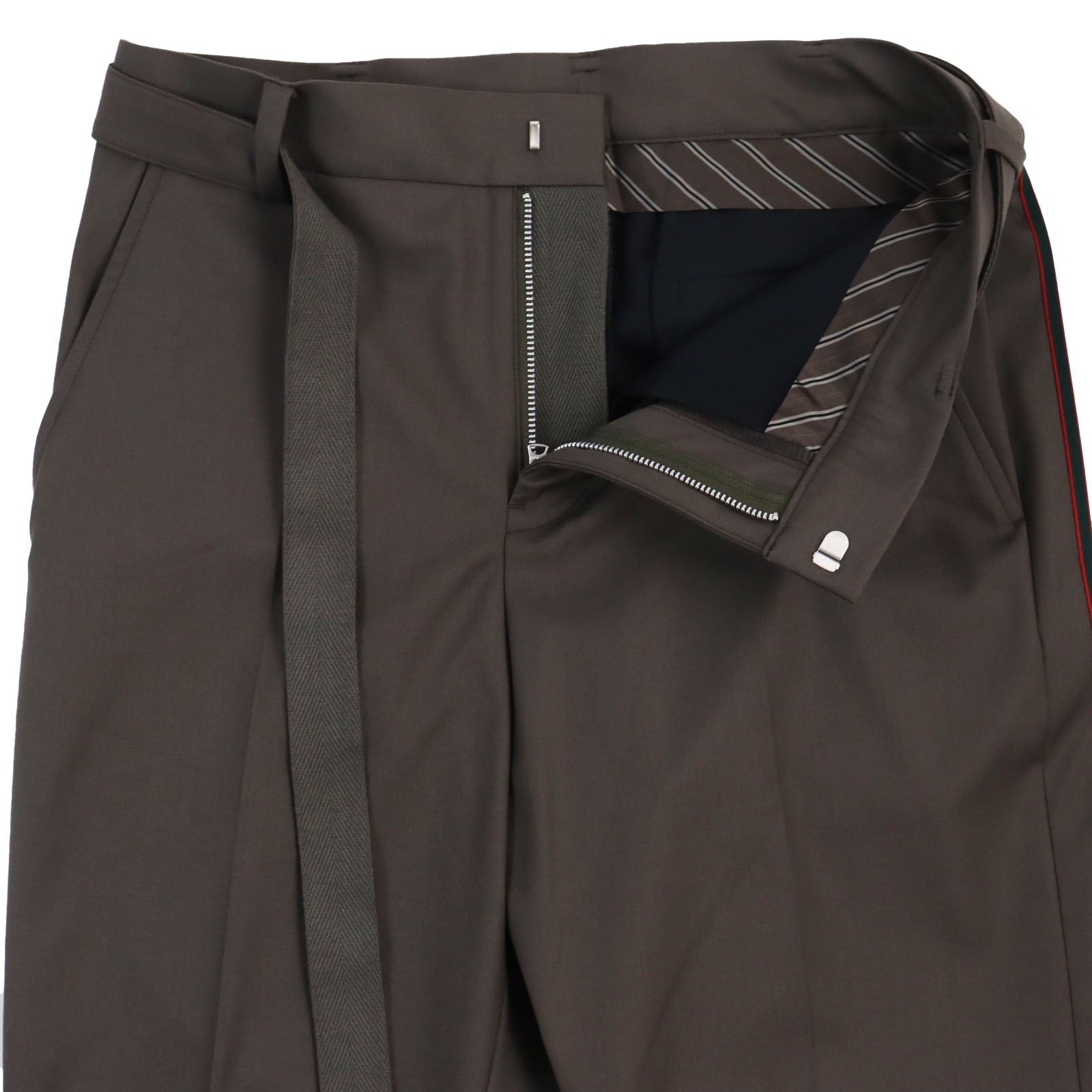 Sacai ウール スーツ パンツ ブラウン