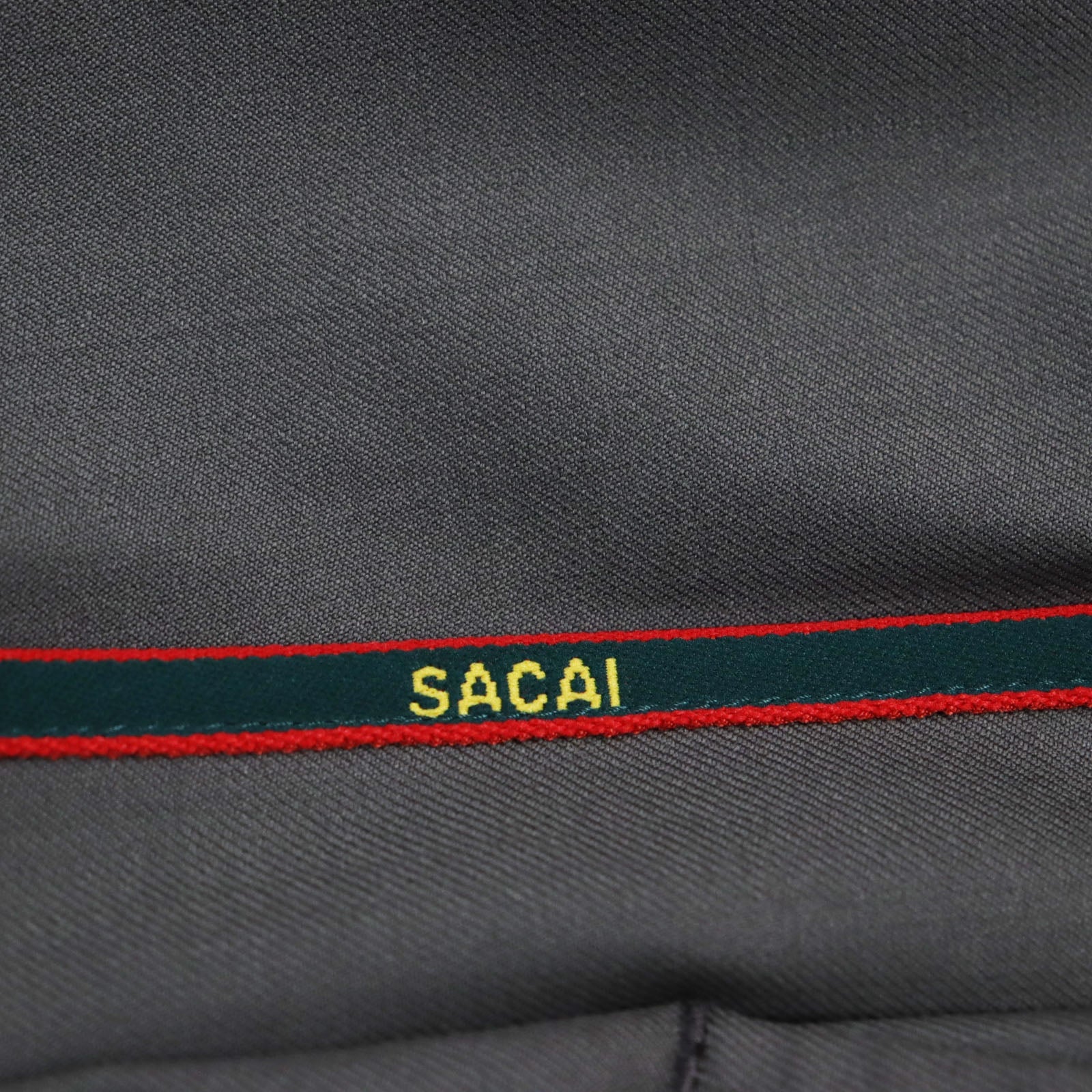 Sacai ウール スーツ パンツ ブラウン