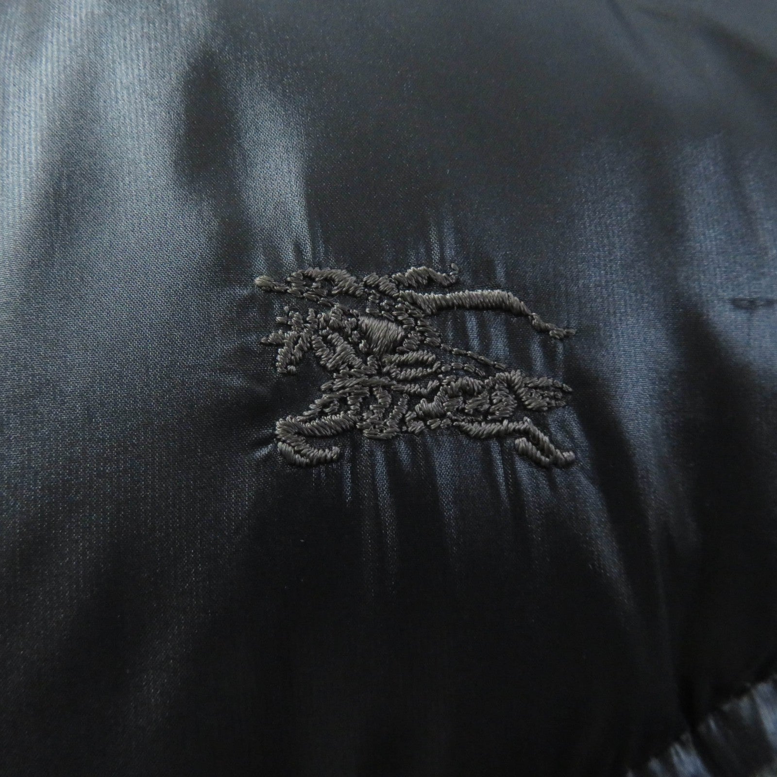 バーバリー ナイロン ダウン コート ファー フード ブラック