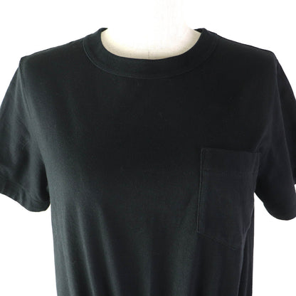 Sacai グレン チェック コットン Tシャツ マキシ ドレス