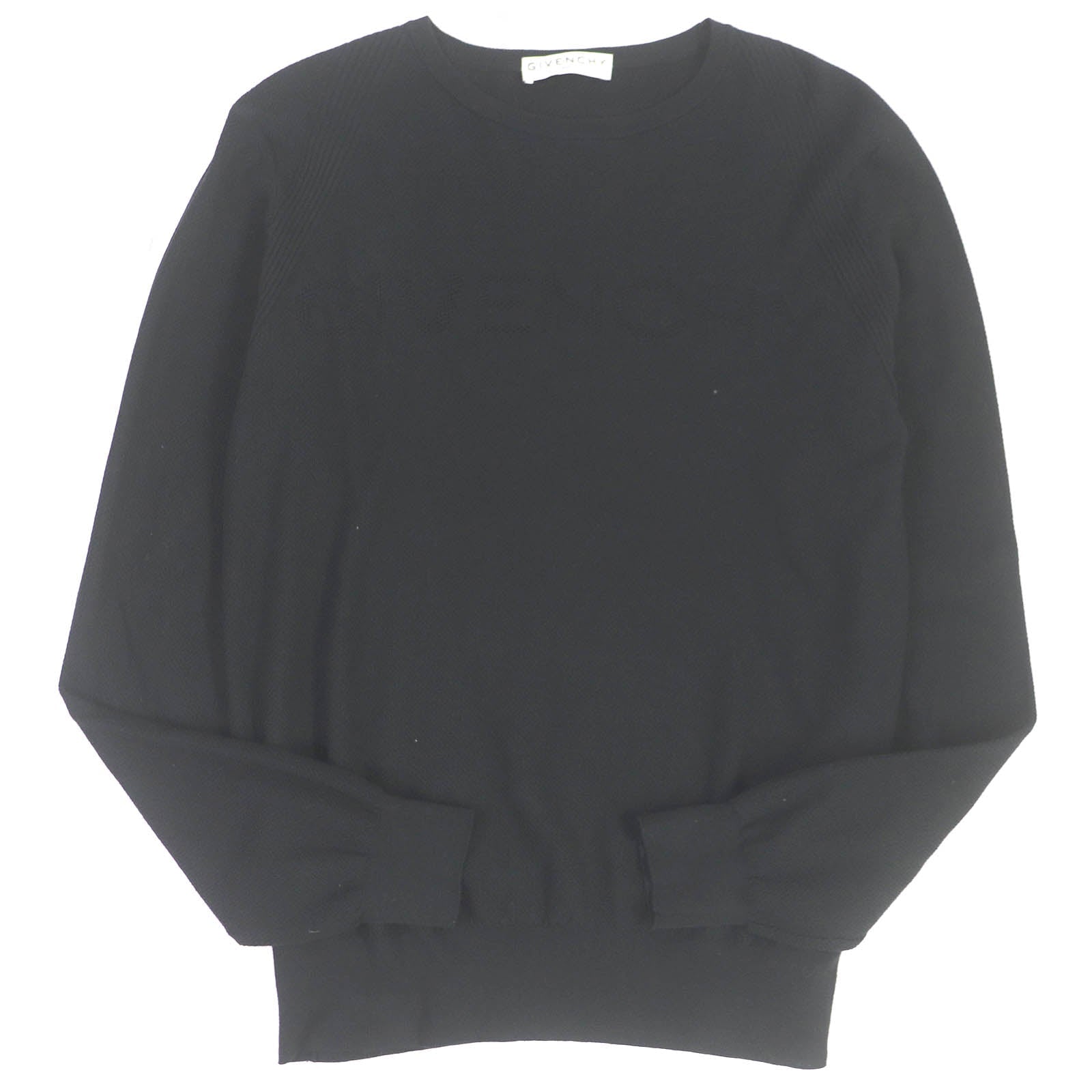 ジバンシィ コットン ロゴ ニット セーター ブラック XS