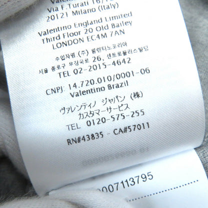 ヴァレンティノ ロックスタッド ロゴ Tシャツ グレー L