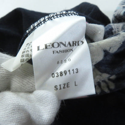 LEONARD FASHION ウール シルク ブレンド ハイネック ニット