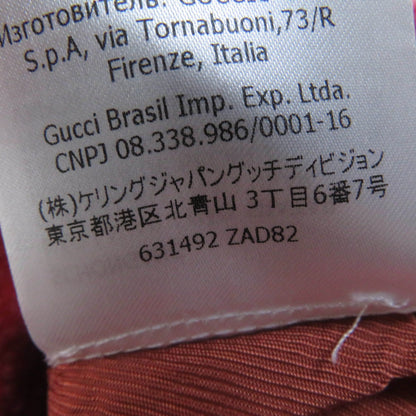 グッチ ウール ナイロン ツイード Aライン スカート ピンク 36