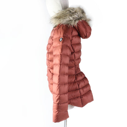 SNOWMAN NY ナイロン ダウン ジャケット オレンジ M レディース