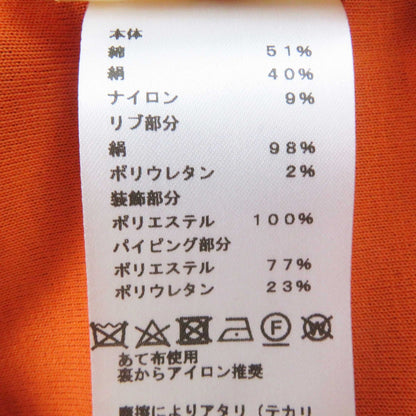 エルメス コットン シルク 長袖 プルオーバー キャメル 36