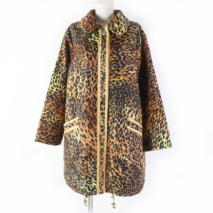 LEONARD FASHION レオパード コート ブラウン